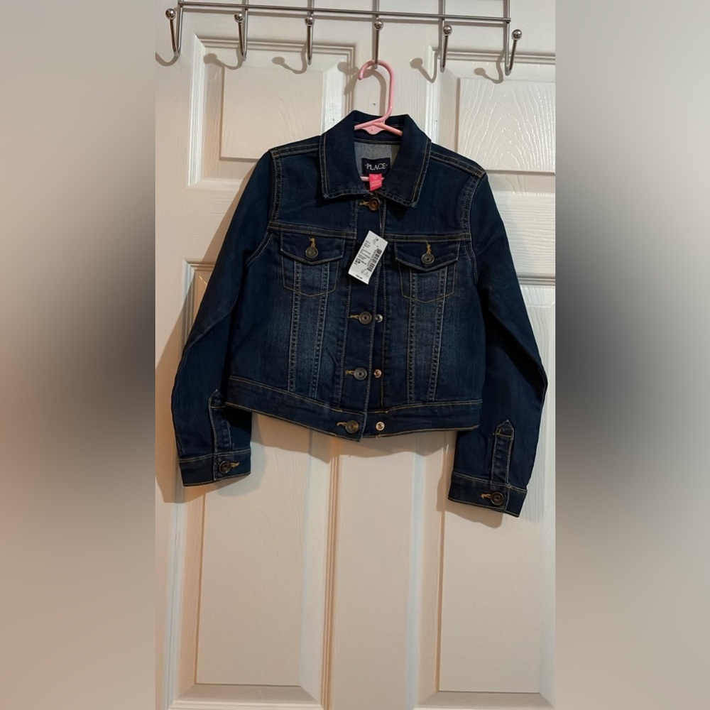 (Z) The Children’s Place Girl's Long Sleeve Denim Jean Blue Jacket, 5/6